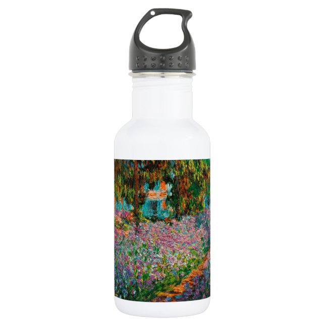 Irises Monet Garden Giverny flowers 532 Ml Water Bottle (Front)