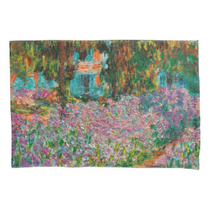 Irises Monet Garden Giverny flowers Pillowcase