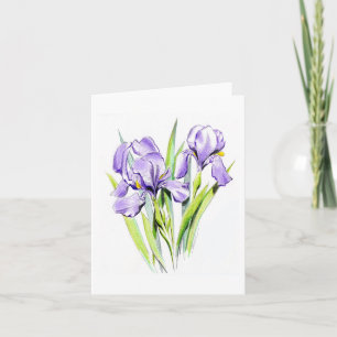 Irises Note Card