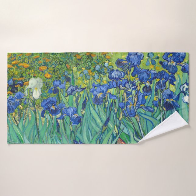 Irises par Van Gogh (Serviette de bain)
