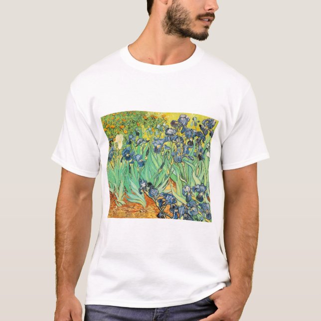 Irises - Van Gogh - c1889 T-Shirt (Front)