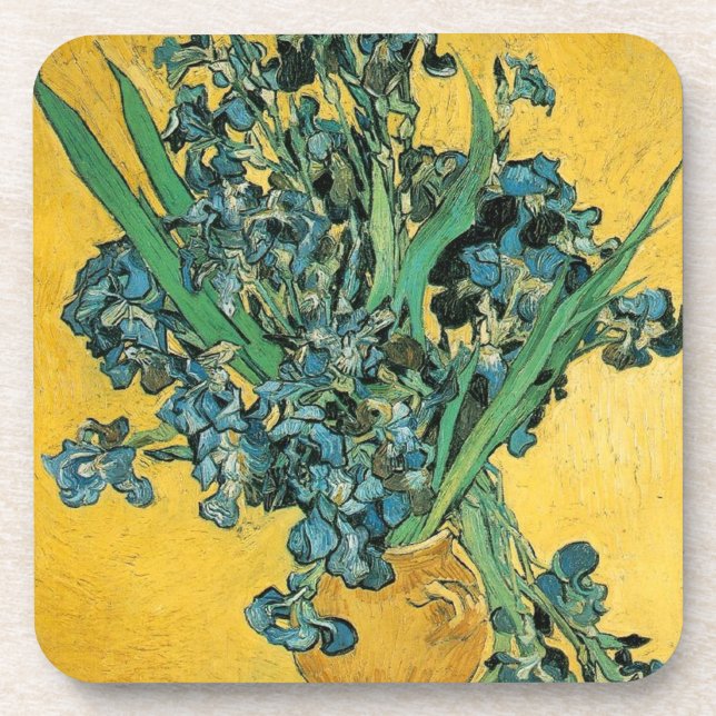 Irises - Van Gogh - c1890 Coaster (Front)