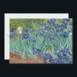 Irises | Vincent van Gogh<br><div class="desc">Irises (1889) by Dutch post-impressionist artist Vincent Van Gogh. Original landscape painting is an oil on canvas showing a garden of blooming iris flowers. 

Use the design tools to add custom text or personalize the image.</div>