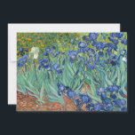 Irises | Vincent van Gogh<br><div class="desc">Irises (1889) by Dutch post-impressionist artist Vincent Van Gogh. Original landscape painting is an oil on canvas showing a garden of blooming iris flowers. 

Use the design tools to add custom text or personalize the image.</div>