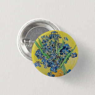 Irises  Vincent van Gogh    1 Inch Round Button