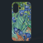 Irises | Vincent Van Gogh iPhone 16 Case<br><div class="desc">Irises (1889) by Dutch post-impressionist artist Vincent Van Gogh. Original landscape painting is an oil on canvas showing a garden of blooming iris flowers. 

Use the design tools to add custom text or personalize the image.</div>