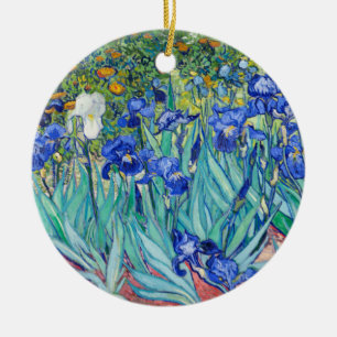 Irises Vincent van Gogh Ceramic Ornament