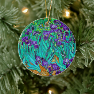 Irises, Vincent van Gogh  Ceramic Ornament
