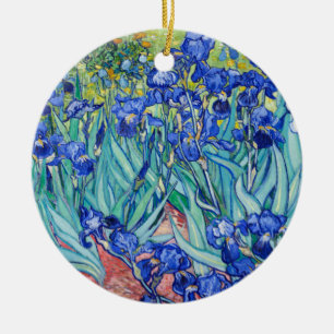 Irises Vincent van Gogh Ceramic Ornament