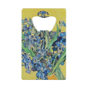Irises  Vincent van Gogh   Credit Card Bottle Opener