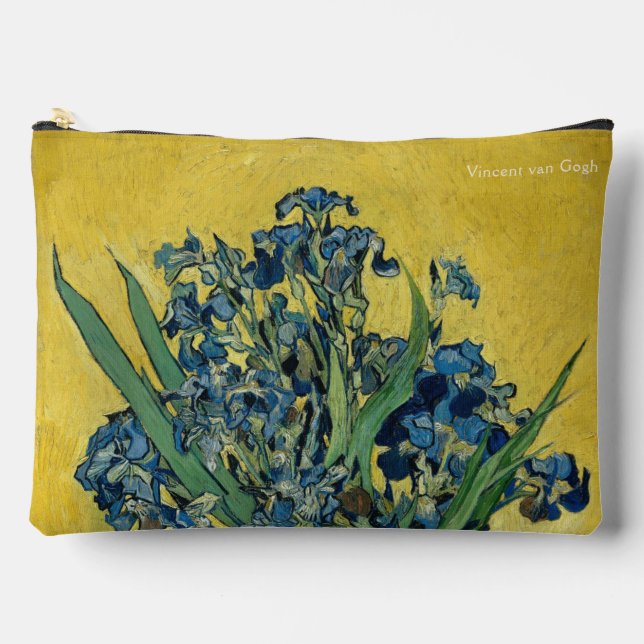 Irises - Vincent van Gogh Fine Art  Accessory Pouch (Front)