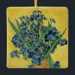 Irises - Vincent van Gogh Fine Art Ceramic Ornament<br><div class="desc">The *Irises* fine art ceramic ornament brings the beauty of Vincent van Gogh’s masterpiece into your holiday or year-round decor. Featuring the vibrant colours and expressive brushstrokes of Van Gogh’s iconic painting, this ornament adds a touch of artistic elegance to any space. Perfect for art lovers, it’s an exquisite way...</div>