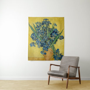  Irises - Vincent van Gogh Fine Art Tapestry