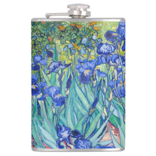 Irises Vincent van Gogh Hip Flask