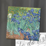 Irises | Vincent van Gogh Magnet<br><div class="desc">Irises (1889) by Dutch post-impressionist artist Vincent Van Gogh. Original landscape painting is an oil on canvas showing a garden of blooming iris flowers.
Use the design tools to add custom text or personalize the image.</div>