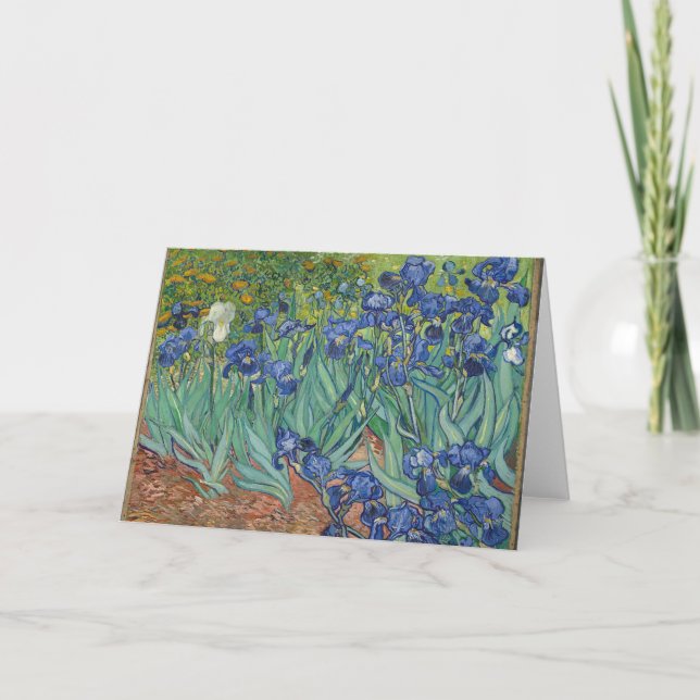 Irises, Vincent Van Gogh, Merci Cartes (Devant)