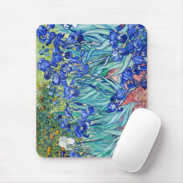 Irises Vincent van Gogh   Mouse Pad (With Mouse)