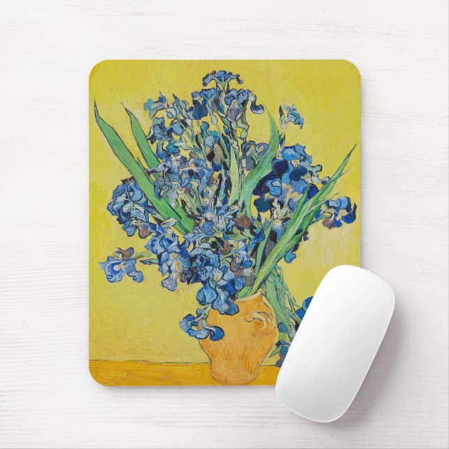 Irises  Vincent van Gogh        Mouse Pad (With Mouse)