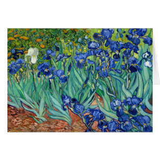 Irises Vincent van Gogh Painting Blank Card