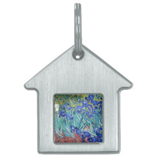 Irises  Vincent van Gogh    Pet ID Tag