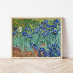 Irises | Vincent Van Gogh Poster<br><div class="desc">Irises (1889) by Dutch post-impressionist artist Vincent Van Gogh. Original landscape painting is an oil on canvas showing a garden of blooming iris flowers.
Use the design tools to add custom text or personalize the image.</div>