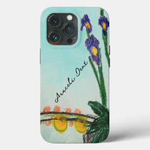 Irises violet iPhone / coque ipad