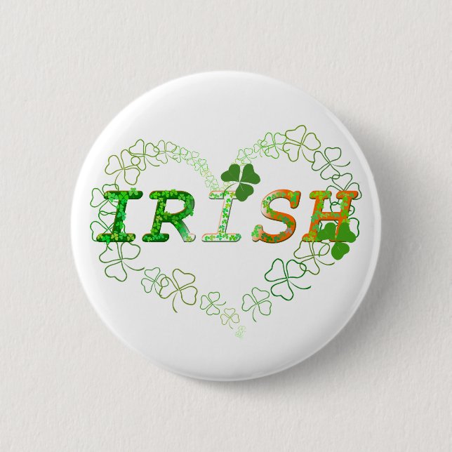 Irish 2 Inch Round Button (Front)