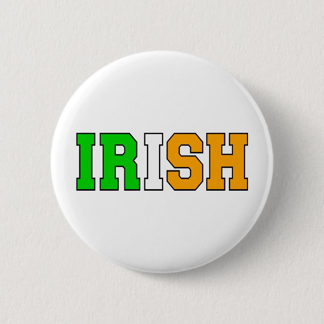 Irish 2 Inch Round Button (Front)