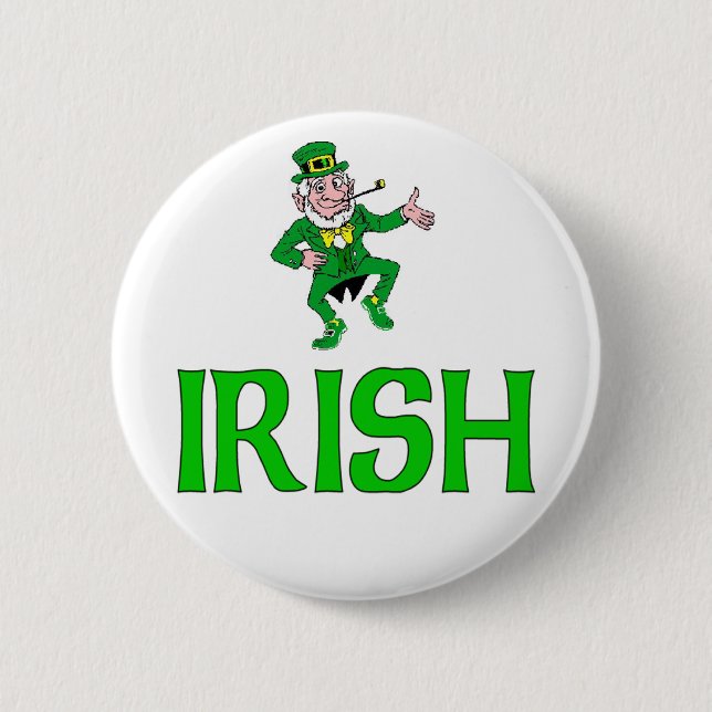Irish 2 Inch Round Button (Front)