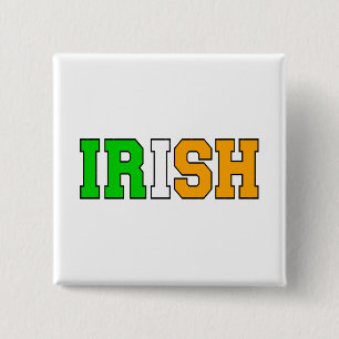 Irish 2 Inch Square Button