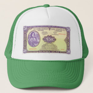 Irish 50 Pound Banknote for Trucker hat