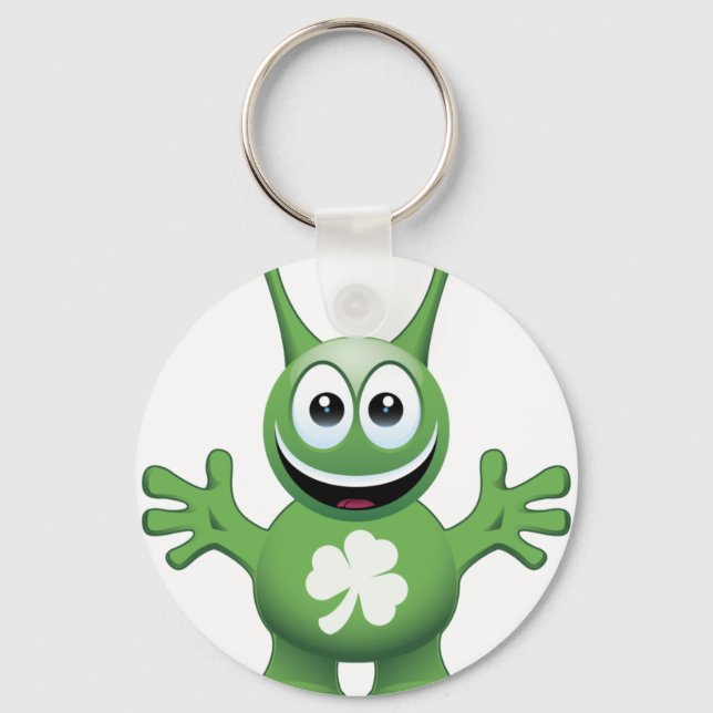 Irish Alien Keychain (Front)