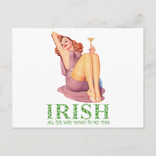 Irish, All the Way Down to my Toes Postcard (Front)