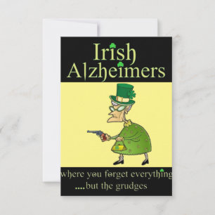 Irish Alzheimer's Humourous St. Patrick's Day Card