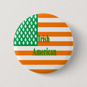 Irish American 2 Inch Round Button