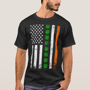 Irish American Flag Ireland Flag St Patrick s Day  T-Shirt