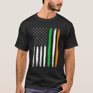 Irish American Flag Ireland Flag Vintage ST PATRIC T-Shirt