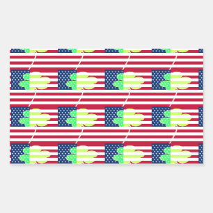 Irish American Flag Shamrock Clover St. Patrick Sticker