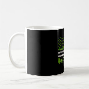 Irish American Flag St Patrick's Day Shamrock Coffee Mug