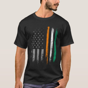 Irish American Flag St Patrick'S Day T-Shirt