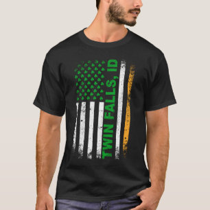 Irish American Flag Twin Falls, ID T-Shirt