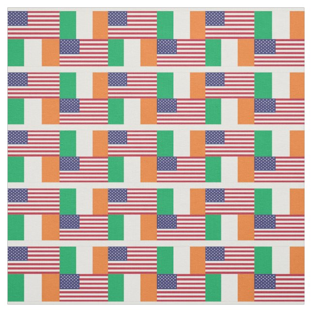 IRISH AMERICAN FLAGS Proud Heritage Fabric (Swatch)