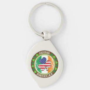 Irish American Keychain