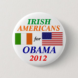 Irish americans for Obama 2 Inch Round Button