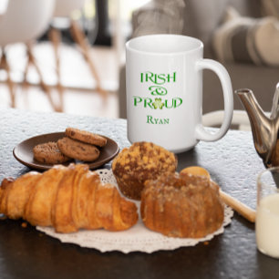 Irish and Proud Personalized Two-Tone Coffee Mug