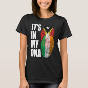 Irish And Timorese Mix DNA Flag Heritage T-Shirt