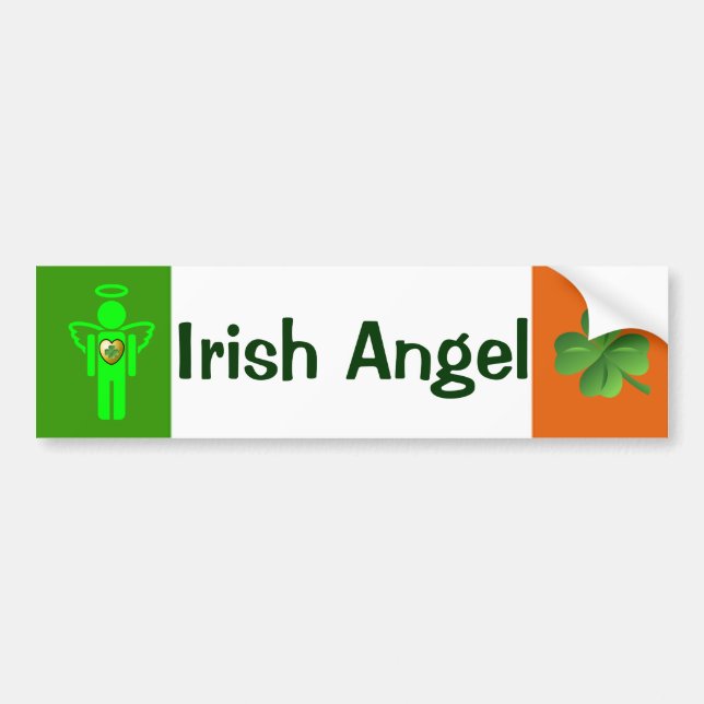Irish Angel bumper sticker (Front)