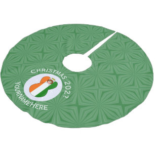 Irish Angel Christmas Flag Personalized  Brushed Polyester Tree Skirt