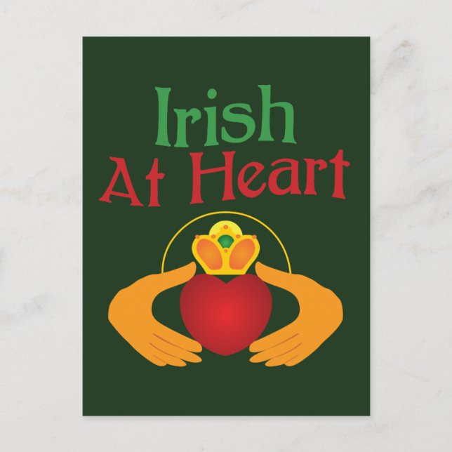 Irish At Heart Postcard (Front)