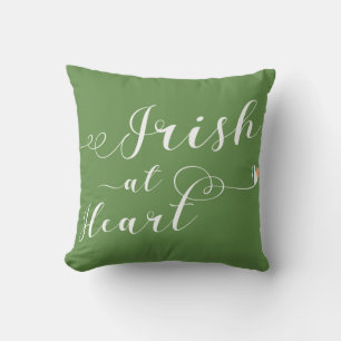 Irish At Heart Throw Pillow